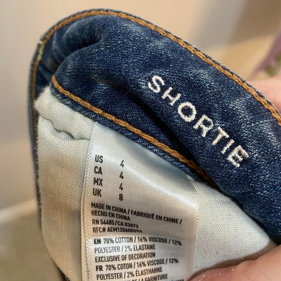 Ripped Jean Shorts, size 4 - Picture 2 of 2